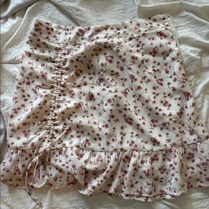 Floral mini skirt